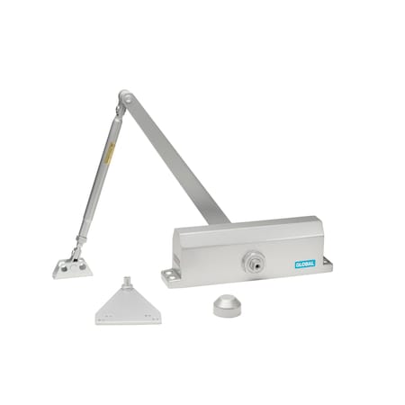 Global Door Controls Commercial Grade 3 Door Closer in Aluminum - Size 3 TC2203-AL